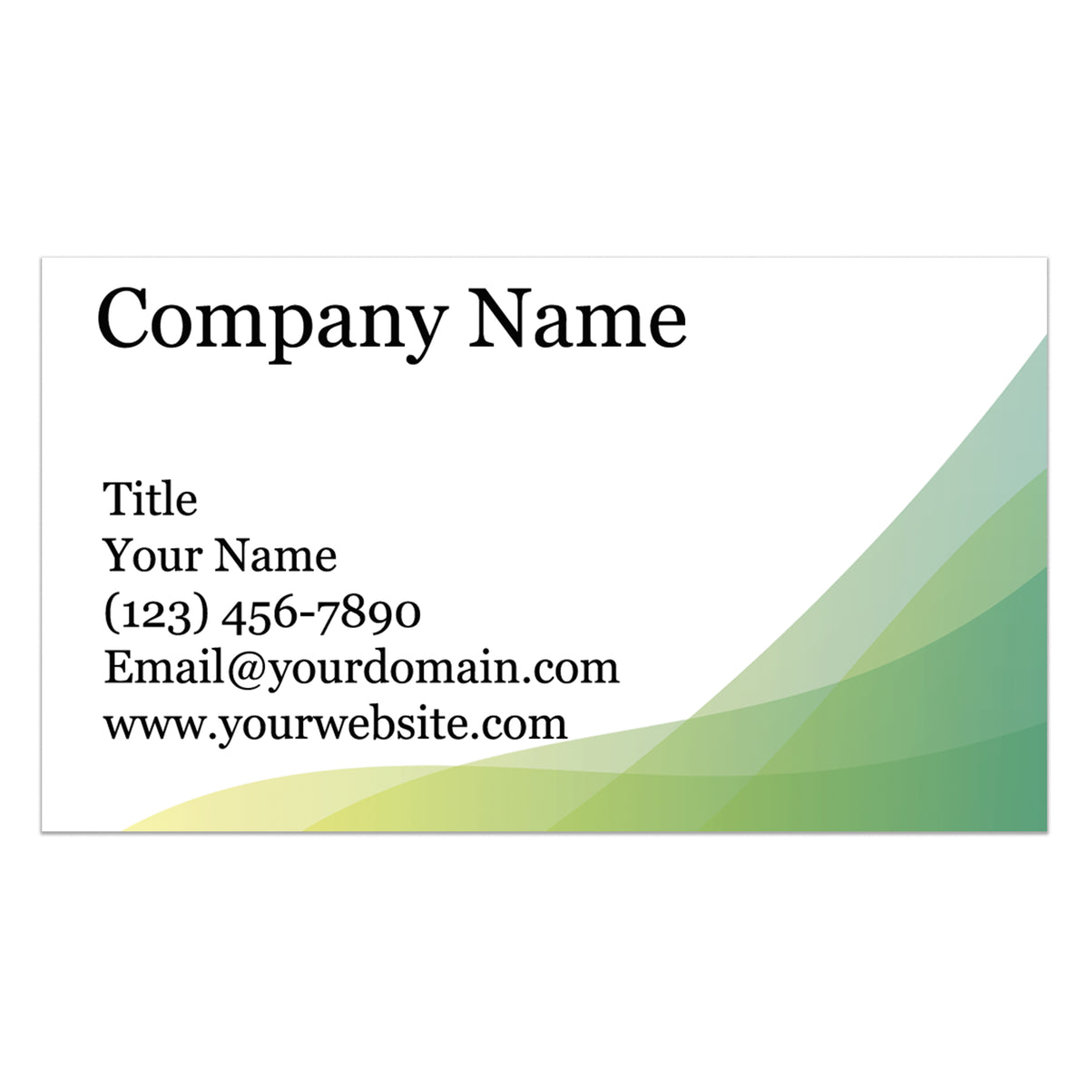 Premium Customizable Business Card 3.5&quot; x 2&quot; Cards