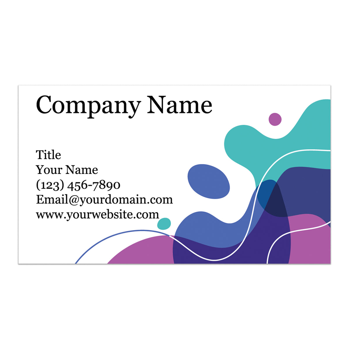 Premium Customizable Business Card 3.5&quot; x 2&quot; Cards