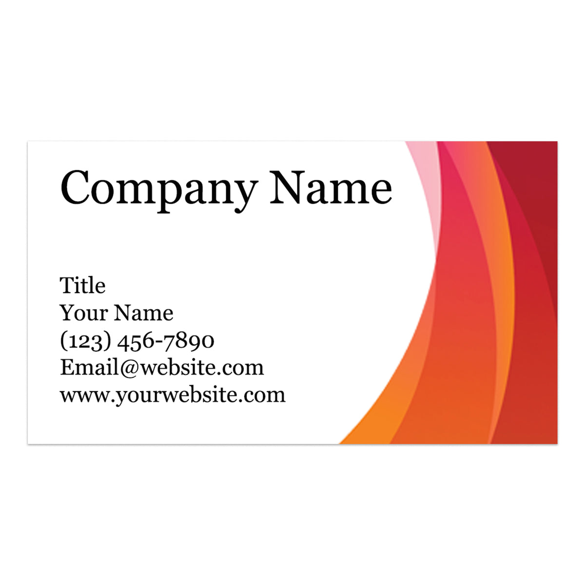 Premium Customizable Business Card 3.5&quot; x 2&quot; Cards